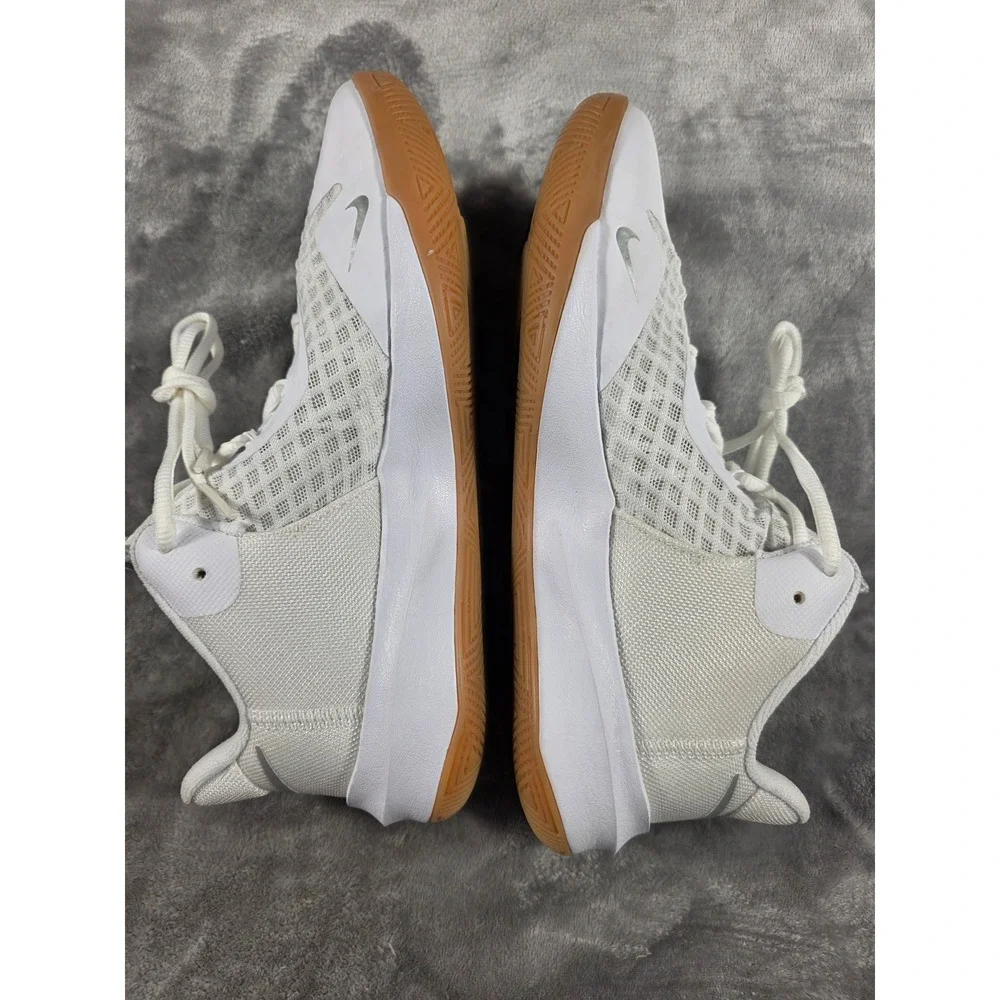 Nike Zoom Hyperspeed Court SE Women 9.5 White Silver DJ4476-100 Volleyball Shoes